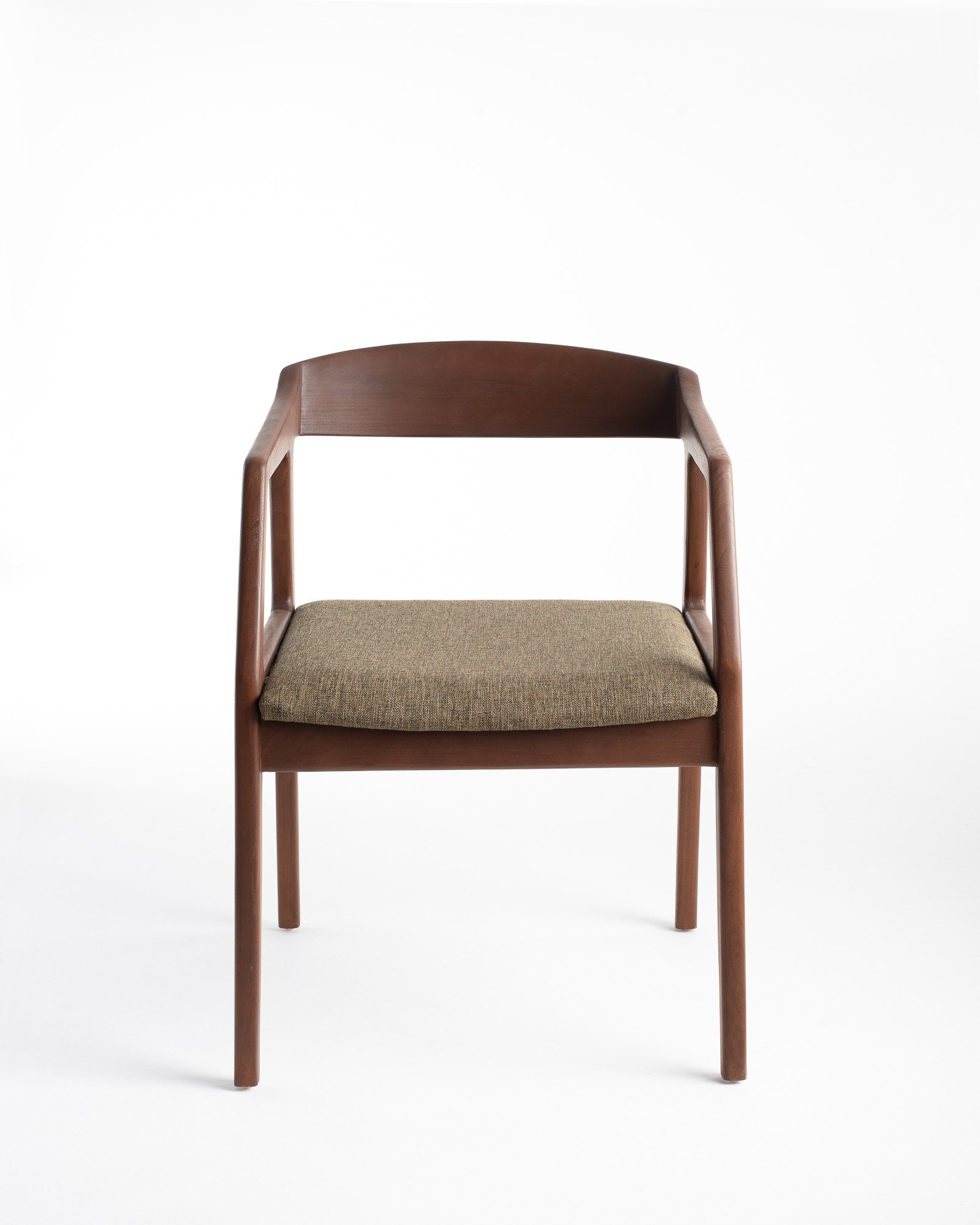 HENDRY DINING ARM CHAIR/ WALNUT/NATURAL Thumbnail